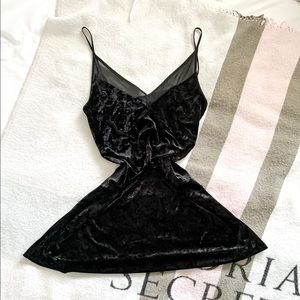 crushed velvet black dress!